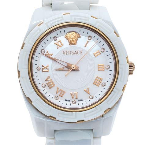 versace white watch price